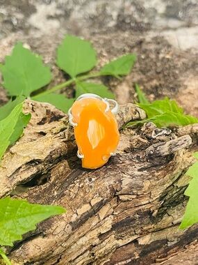 Solar Agate 925 Sterling Silver Ring